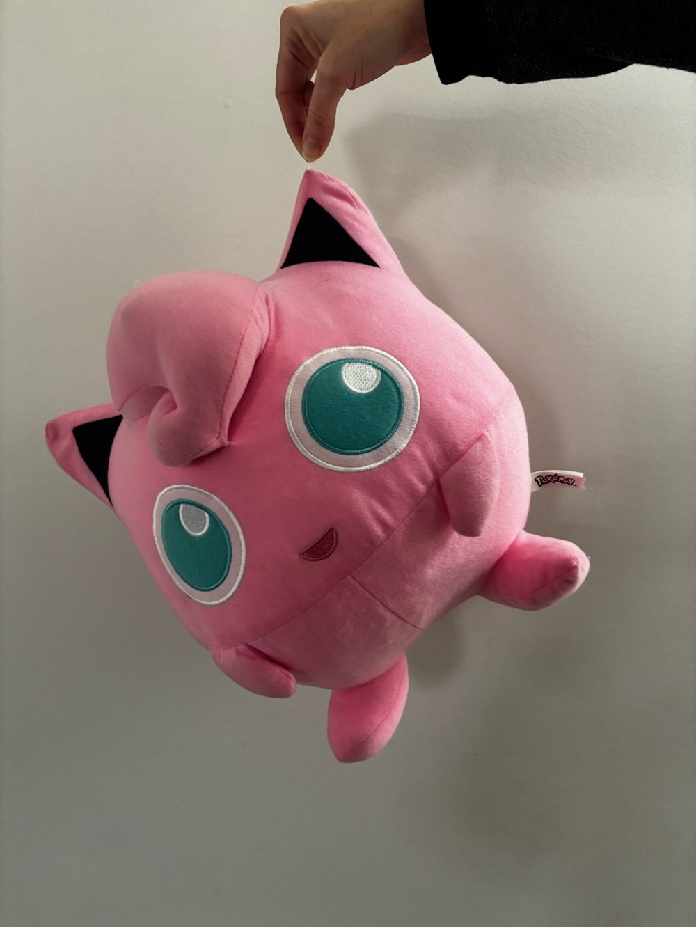 Pokemon Pink Jigglypuff Plush with White Logo Tag
